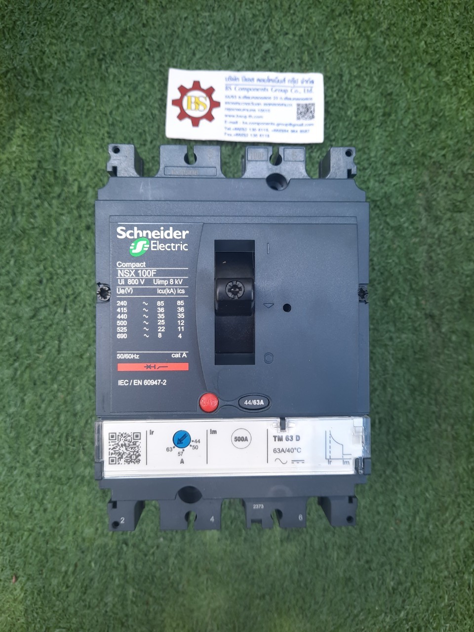 Schneider : LV429632 MCCB NSX100F 3P 63A 36kA