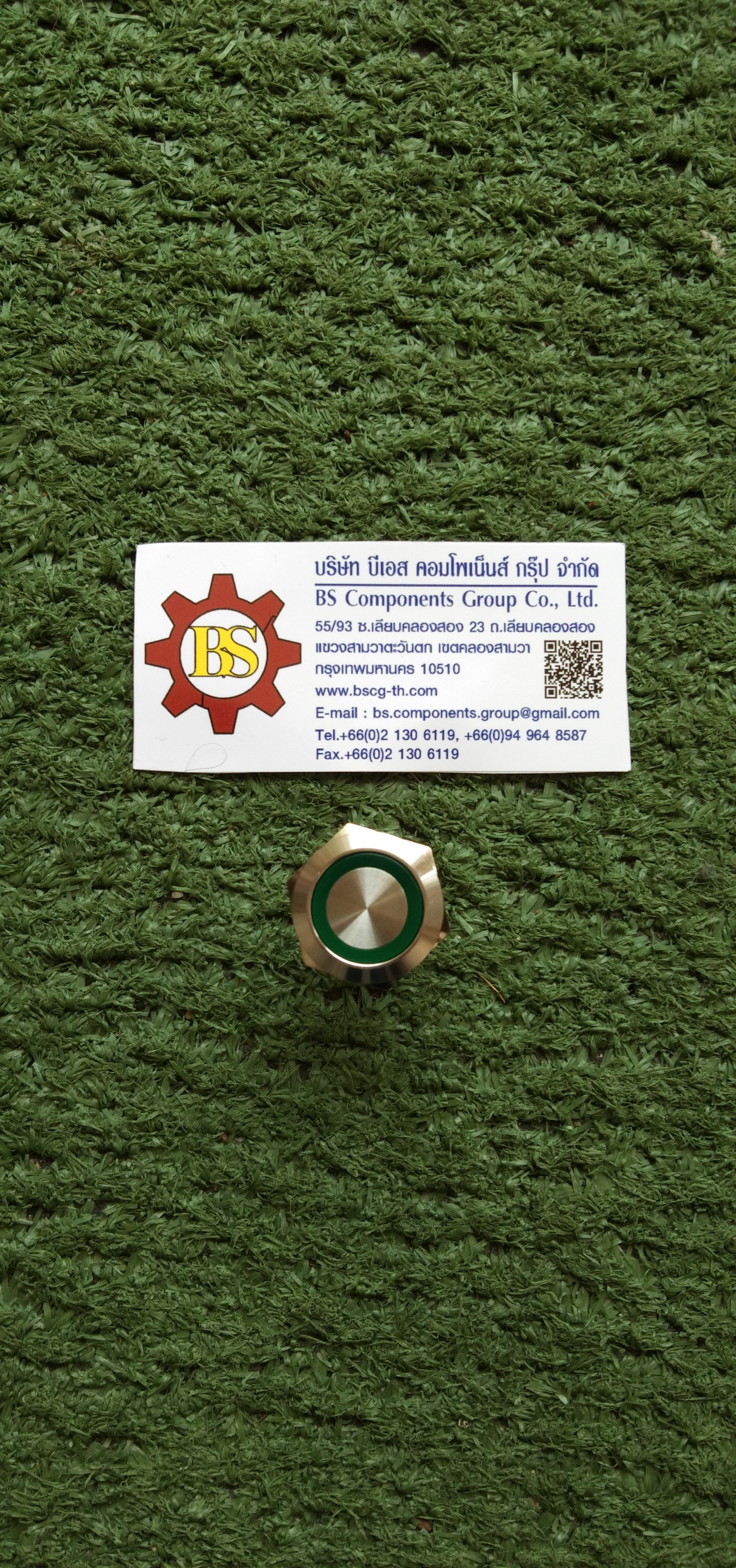 TEND : ILL.PB. 19mm. TT19-ML7G1 สีเขียว 24V