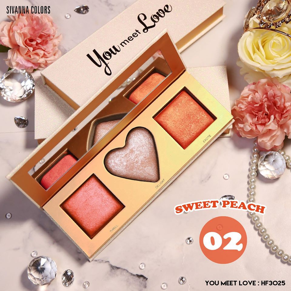 Sivanna Colors You Meet Love HF3025 ซีเวียน่า ยู มีท เลิฟ บลัชออน ไฮไลต์
