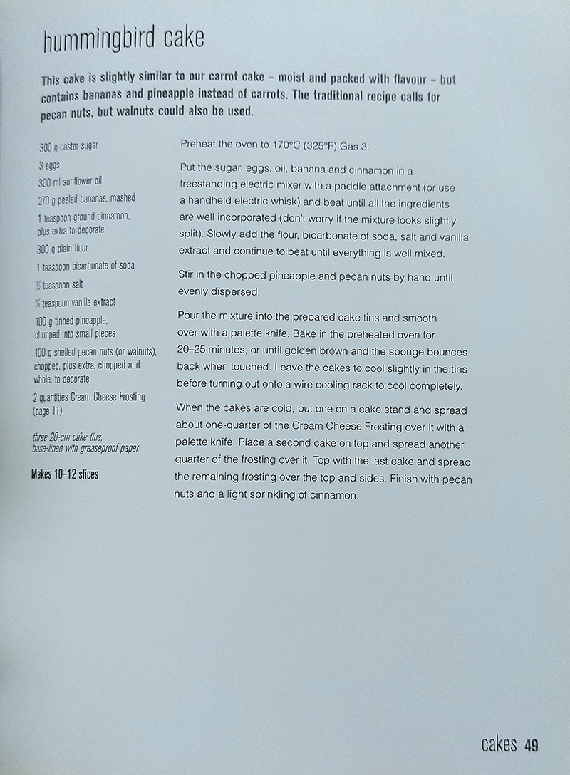 The Hummingbird Bakery Cookbook