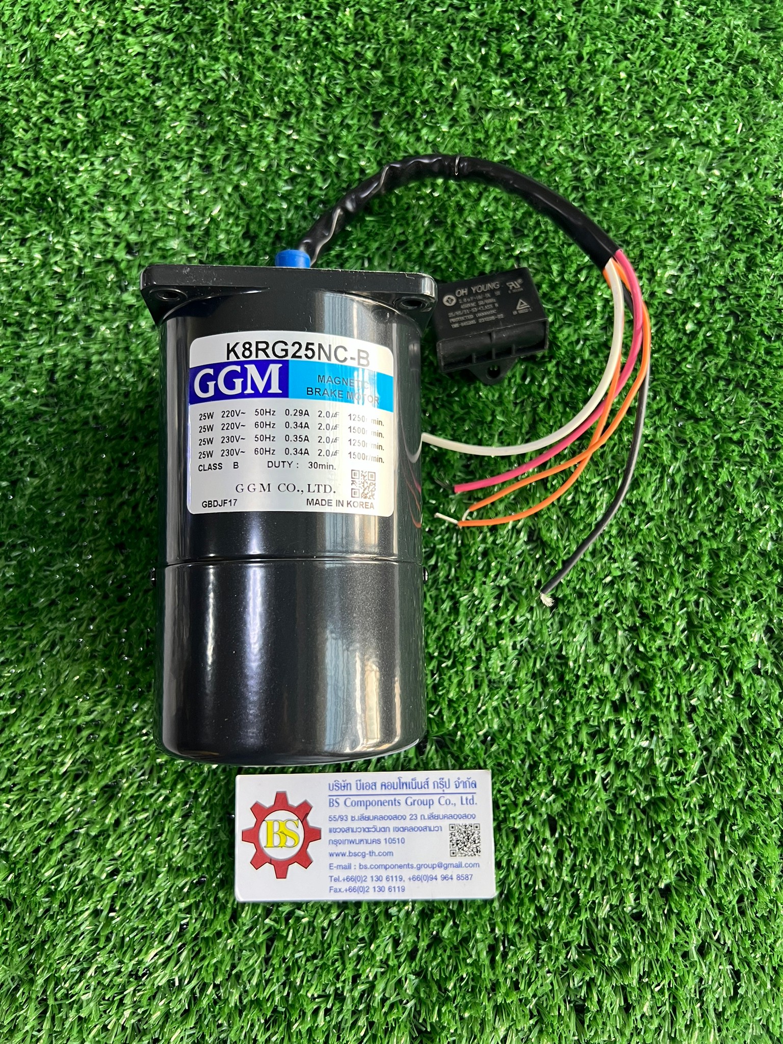 GGM : INDUCTION MOTOR MODEL : K8RG25NC-B