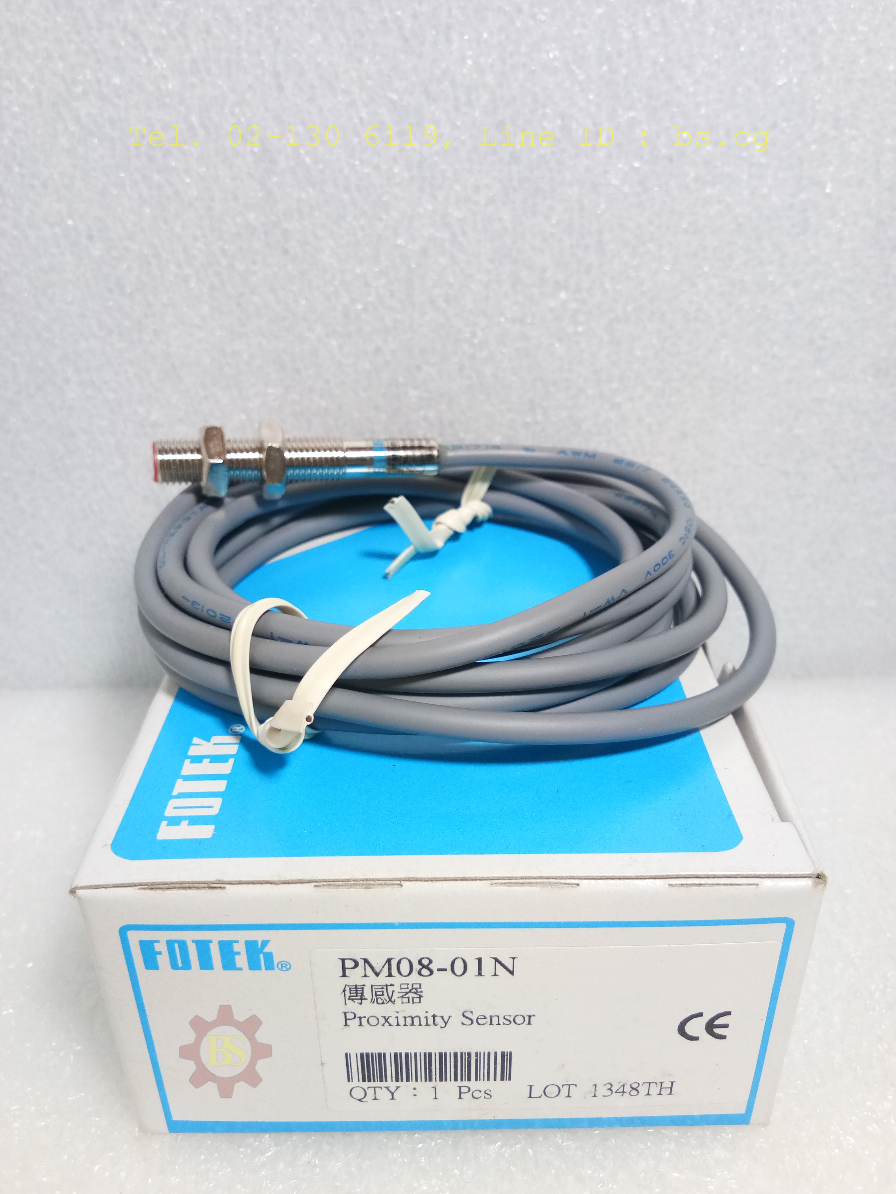 FOTEK : Prox Sw.PM08-01N 1mm. 24Vdc 3wire NPN,NO