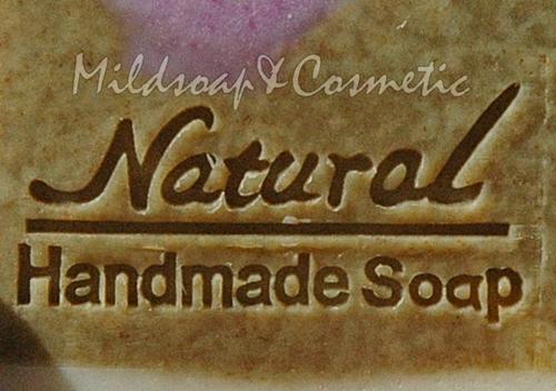 NATURAL HANDMADE SOAP STAMP 3 X 4.8 CM.
