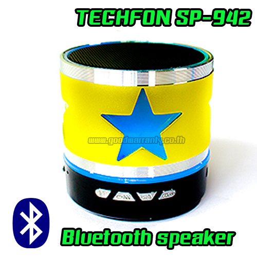 TECHFON SP-942 TECHFON SPEAKER BLUETOOTH USB/TFCARD SP-942 SP-TF-BL-942BK,PK,YE
