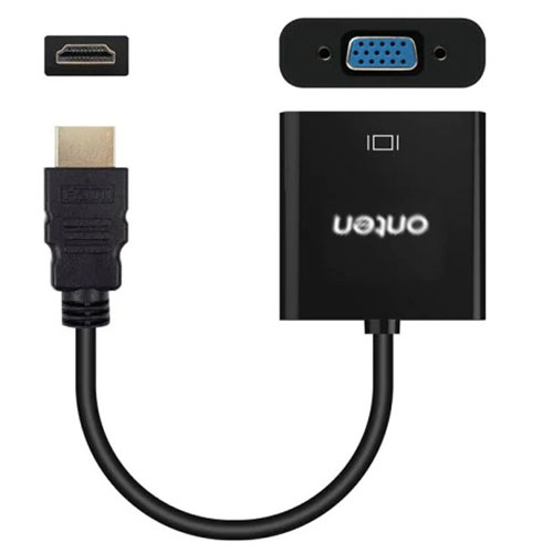 OTN-5169 ONTEN ตัวเเปลง HDMI to VGA Adapter+AUDIO FULL HD CV-GO-XX-HDM18
