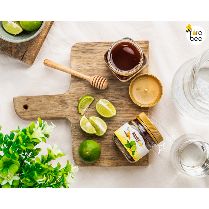 Honey With Lime fora bee 250g น้ำผึ้งผสมมะนาว ตรา ฟอร่า