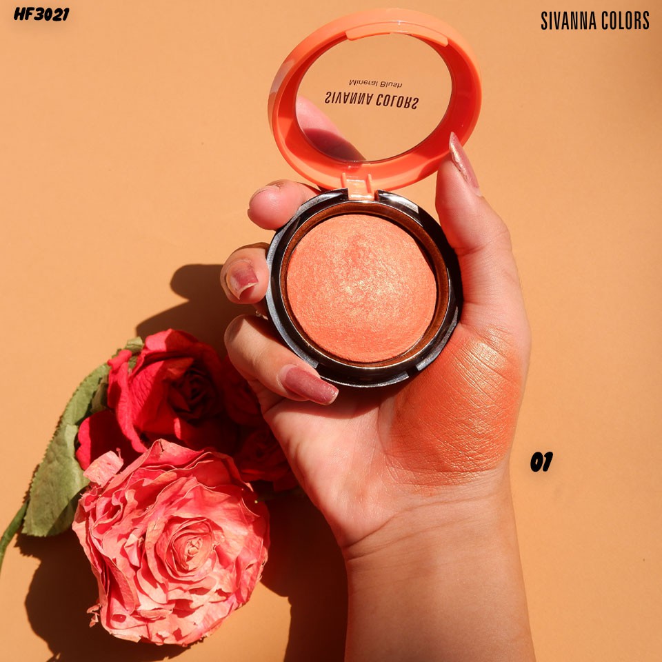 Sivanna Colors Mineral Blush HF3021 ซีเวียน่า มิเนรอล บลัช ปัดแก้ม