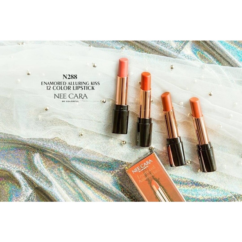 Nee Cara Enamored Aalluring kiss Lipstick #N288 matte lipstick ลิปสติกเนื้อแมทท์