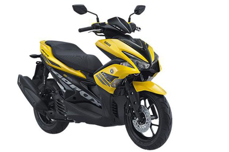 Sticker Yamaha Aerox รุ่น 2 ปี 2018 ติดรถสี ดำ แดง (เคลือบเงา) สติ๊กเกอร์ติดมอไซค์ ยามาฮ่า แอร์ล็อค
