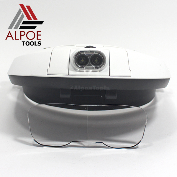 แว่นขยายแบบหมวกสวม มีไฟ เปลี่ยนเลนท์ได้ รุ่น MG81001-G