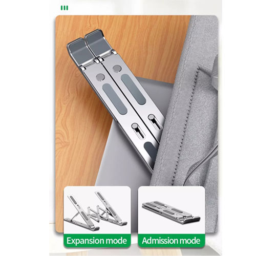 N3รุ่นใหม่ ที่วางโน๊ตบุ๊ค Notebook แท่นวางโน้ตบุ๊ค ที่ตั้งโน้ตบุ้ค10-17.3 นิ้ว อลูมิเนียม HL-YT-CR-NB3GY