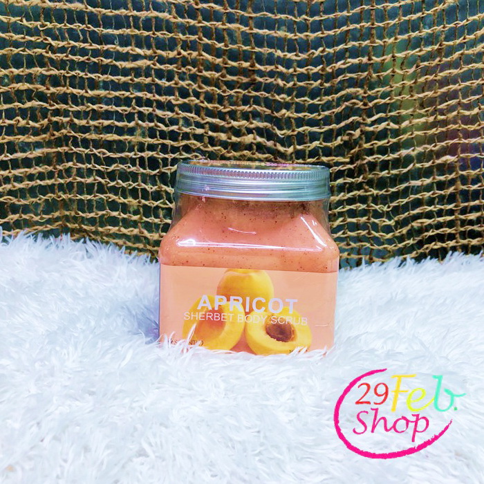 Scentio Apricot Sherbet Body Scrub เซนทิโอ แอปพริคอท เชอร์เบท บอดี้ สครับ 350 ml