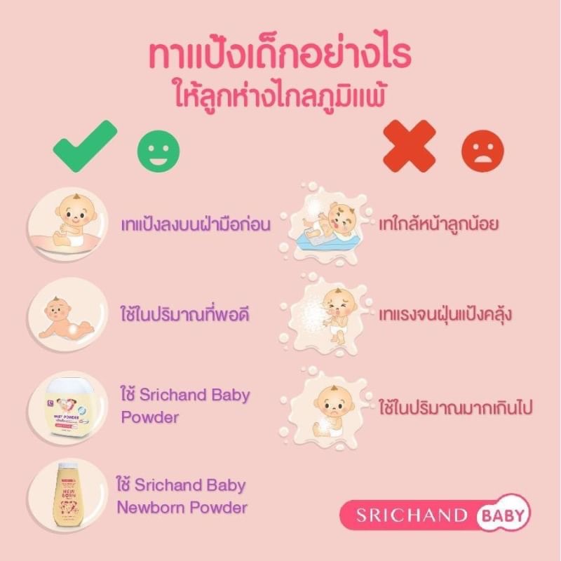 Srichand Baby New Born 150g. แป้งเด็ก ศรีจันทร์