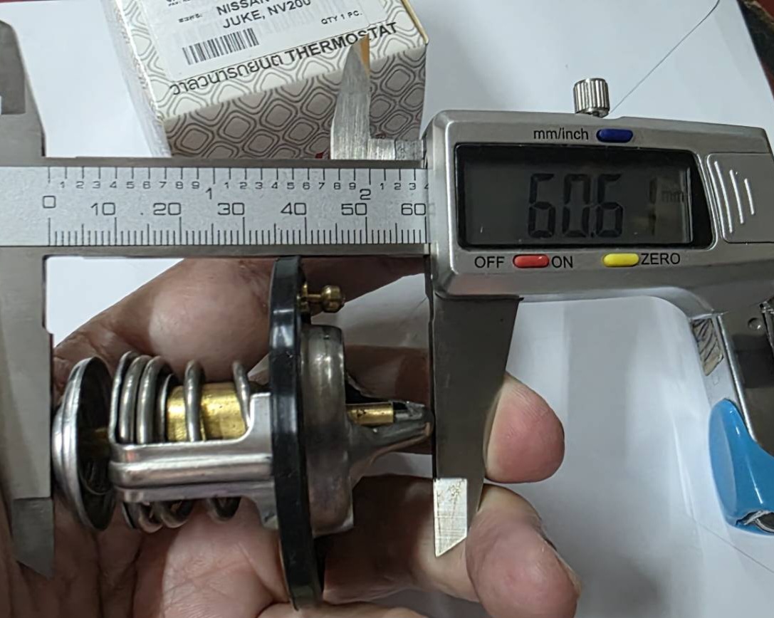 DENKI วาวน้ำ วาล์วน้ำรถยนต์ Nissan March , JUKE , NV200 , 82 องศา , มียาง ( W54NB-82 ) วาว วาล์วน้ำ อันละ