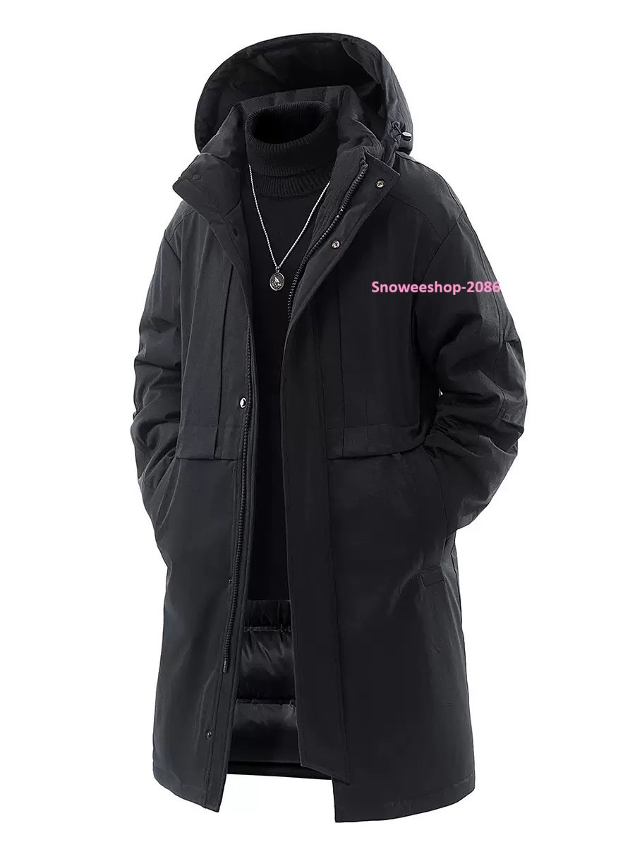 เสื้อโค้ทยาวบุหนา อุ่นได้ถึงติดลบ ไซส์ใหญ่พิเศษ L-8XL และ 3 สีสุดเท่ ใส่เที่ยวต่างประเทศหรือขึ้นเหนือก็เท่ได้ทุกองศา กันน้ำ กันลม กันหิมะครบจบในตัวเดียว ทรงยาวเหนือเข่า ดูแพง ใส่แล้วหุ่นดูสูงเพรียว มีฮู้ดปรับได้ ใส่สบายไม่อึดอัด