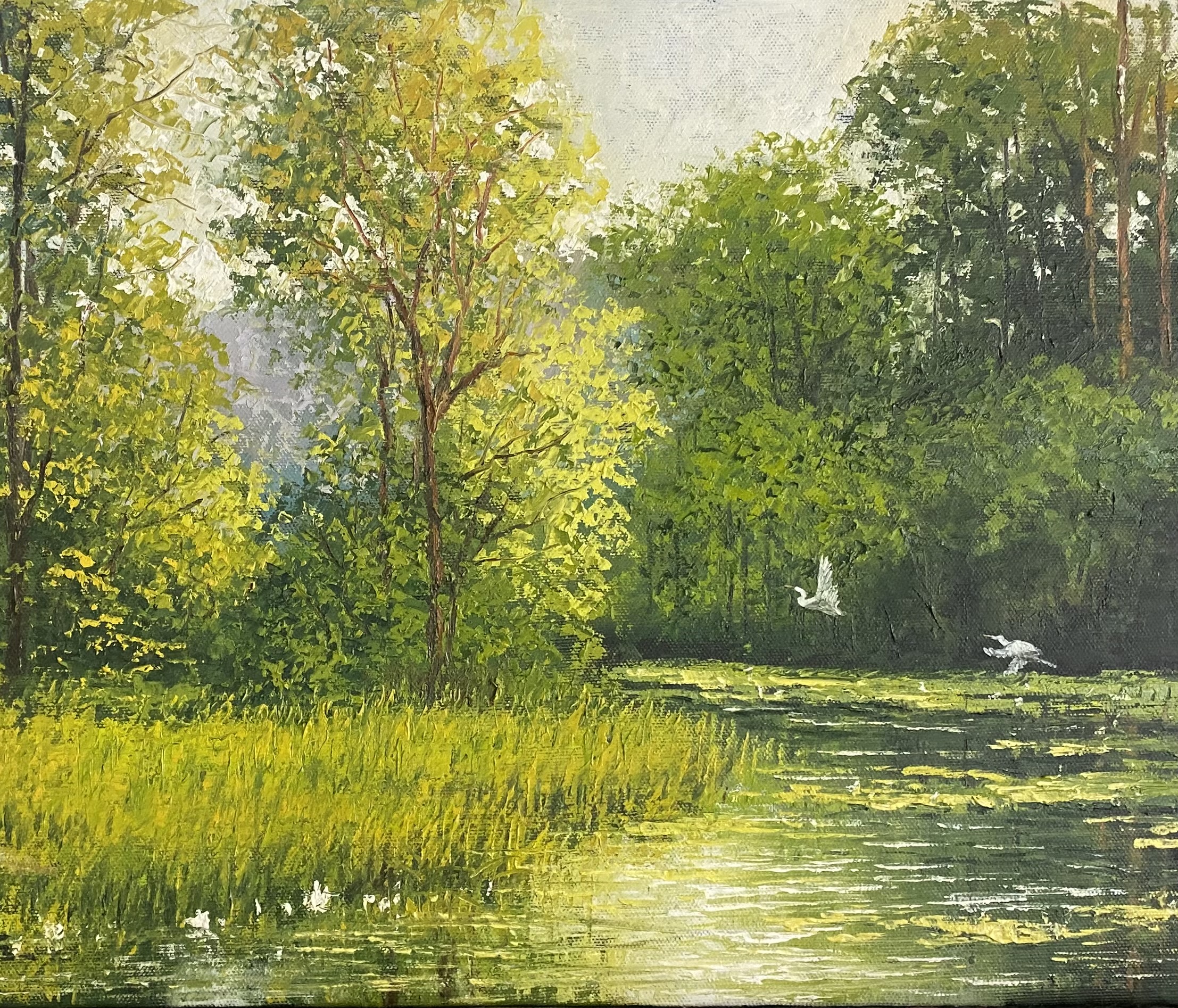 เย็นตาเย็นใจ (oil painting on canvas)