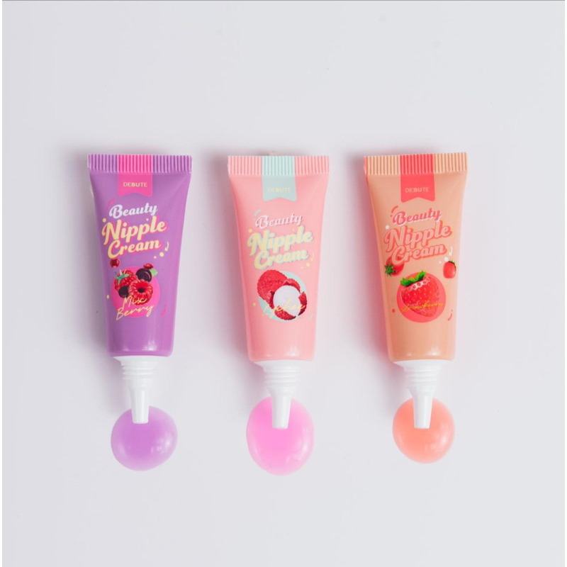 DEBUTE BEAUTY NIPPLE CREAM 7 กรัม เดบิวเต้ บิวตี้ นิปเปิ้ล ครีม ลิปแก้ปากดำ จุกดำ ลิปสักปาก ครีมบำรุงริมฝีปาก