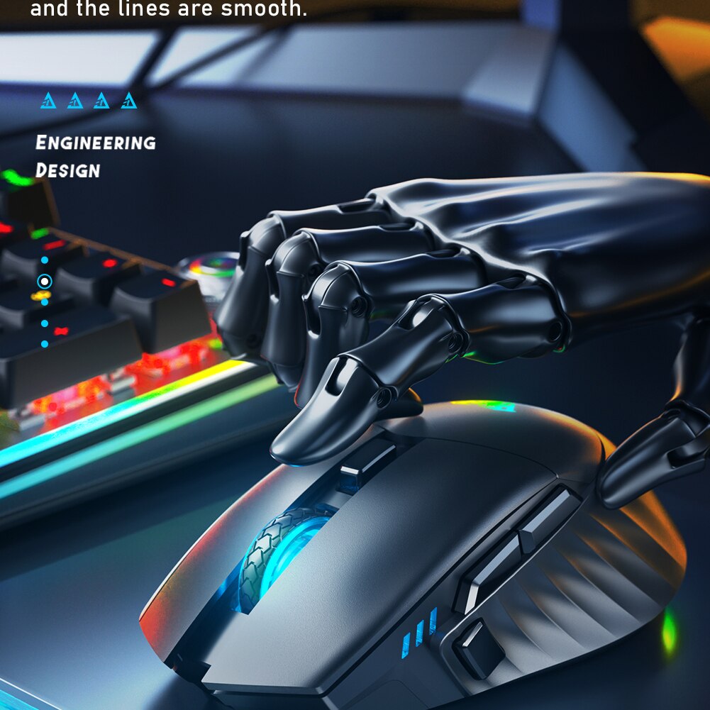 AULA SC520 WIRED & WIRELESS GAMING MOUSE (MACRO) SKU-03000