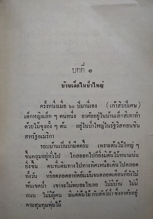 บ้านเล็กในทุ่งกว้าง (ตำหนิ)
