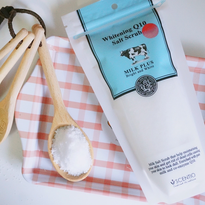 Scentio Milk Plus Salt Scrub 300g เกลือนมขัดผิว