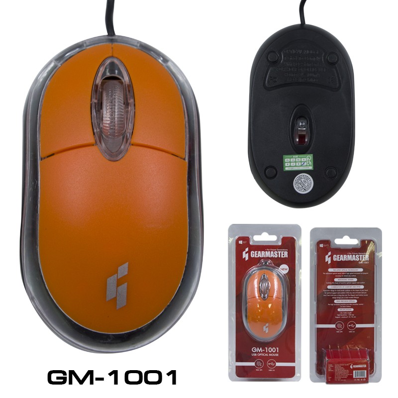 GM-1001 MOUSE GEARMASTER คละสี GM-1001 MO-GM-OU-1001x