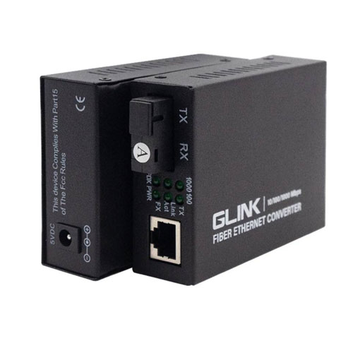 GCVT-04 GLINK Ethernet Media Converter 10/100/1000Mbps DA-GO-HM-CVT04
