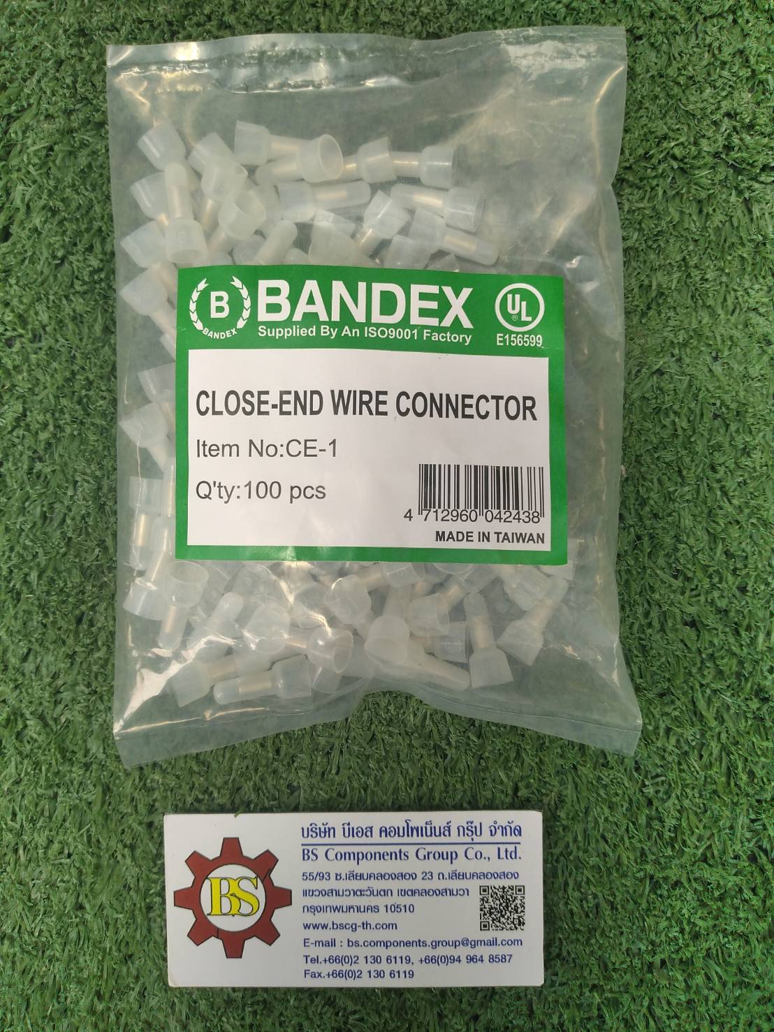 BANDEX : หัวต่อหมวก-ใส CE-1 (0.5-1.75mm2.)