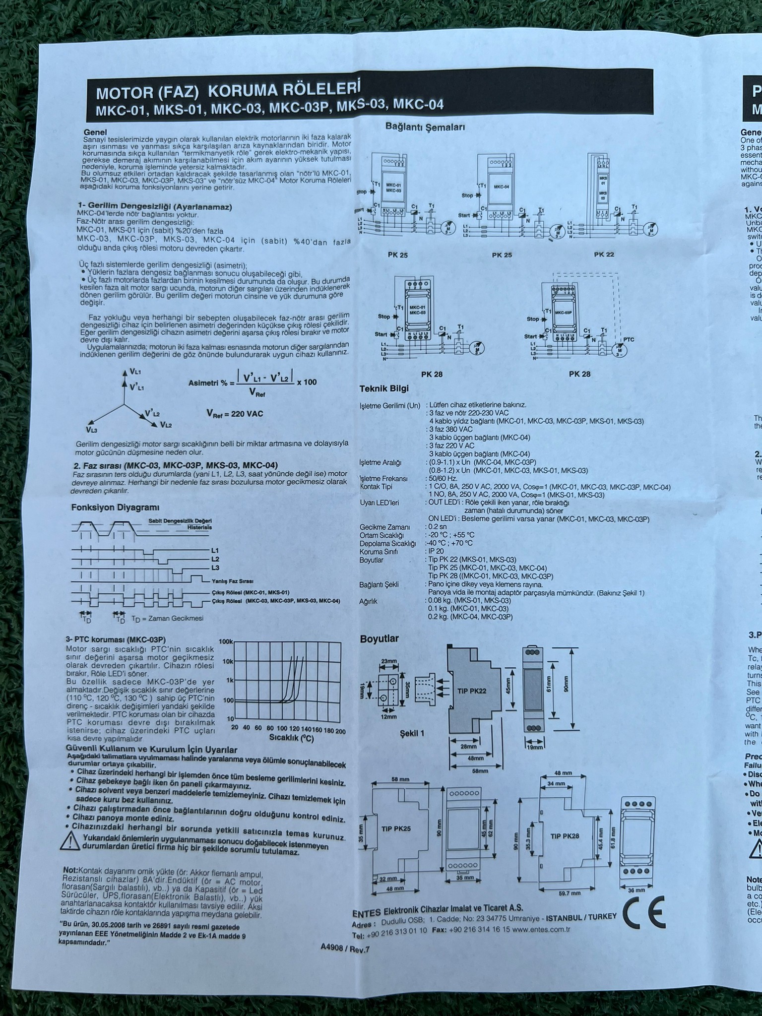 ENTES : Phase Failure Relays MKC-03
