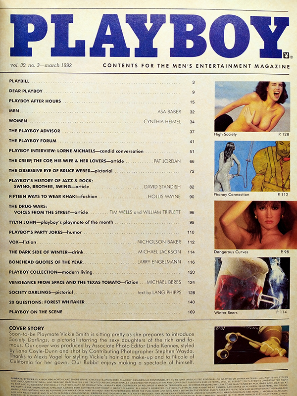 Playboy Vol.39 No.3 March 1992