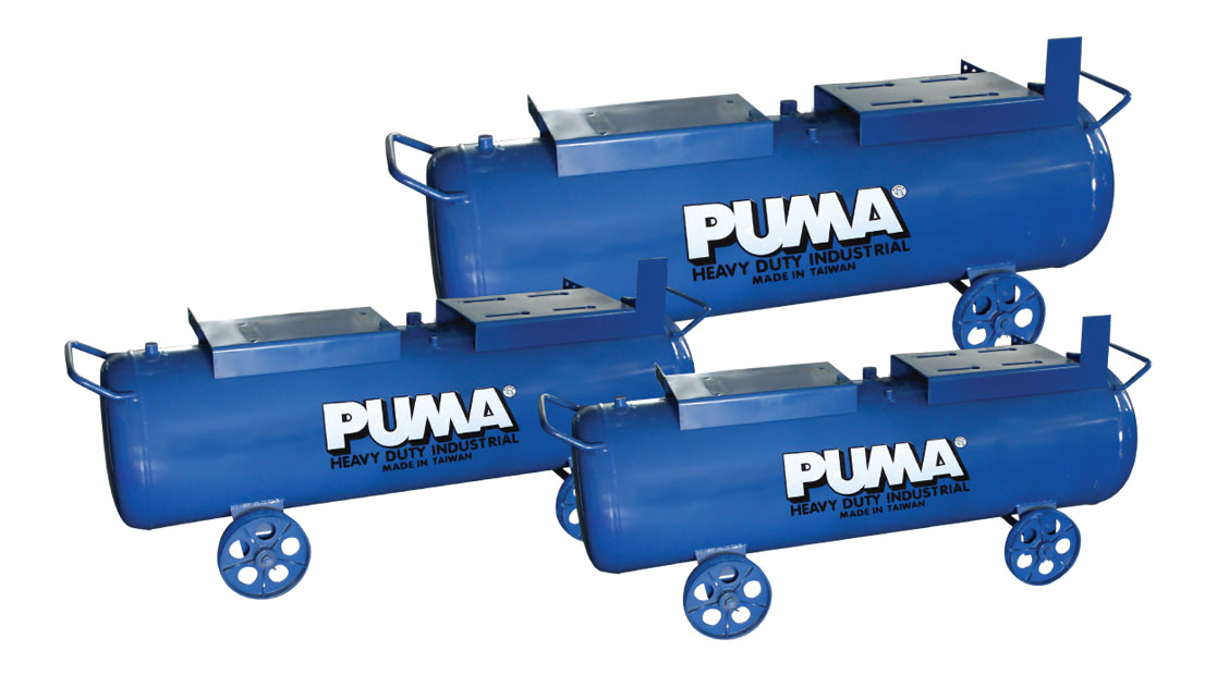 PUMA AIR COMPRESSOR รุ่น ถังนอนพร้อมอุปกรณ์ (148ลิตร)