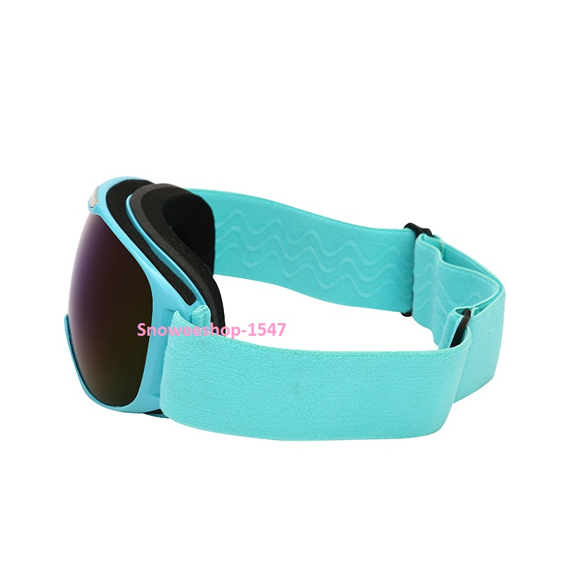 แว่นตาเล่นสกีสำหรับเด็กอายุ4-14ปีแว่นตากันลมและฝุ่น แว่นตากันแดดกันหิมะกรอบ TPU, ฟิล์ม PC เยอรมันเคลือบ REVO, ฟิล์มกันฝ้าสองชั้นจากอิตาลี, ฟองน้ำสามชั้น, แถบยางยืดกำมะหยี่สองด้านมาพร้อม 6 เฉดสีให้เลือก