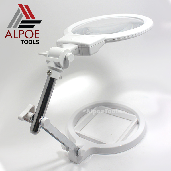 แว่นขยายตั้งโต๊ะ พับได้ กำลังขยาย 2X รุ่น MG3B-1A