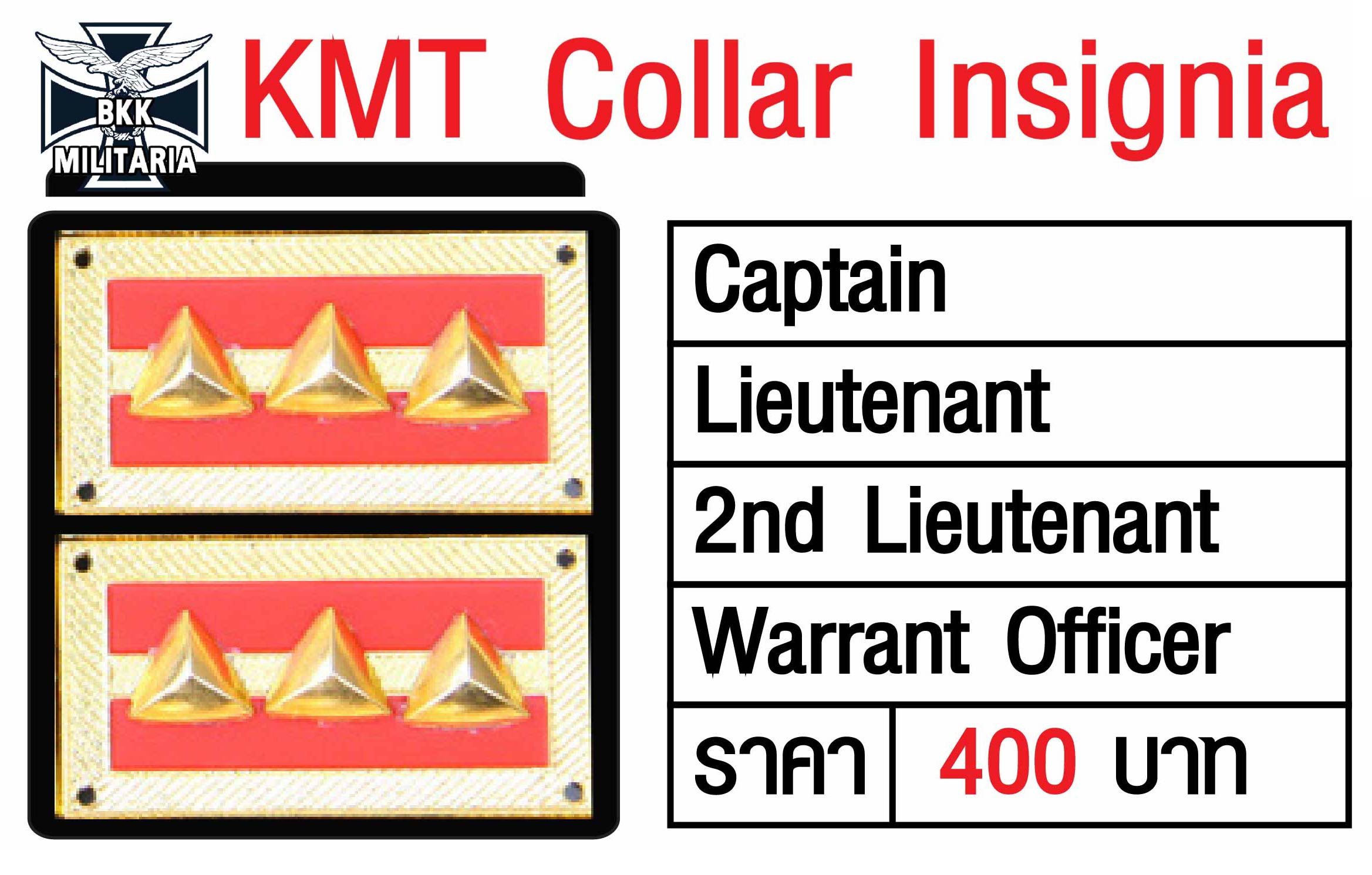 KMT Collar Tabs