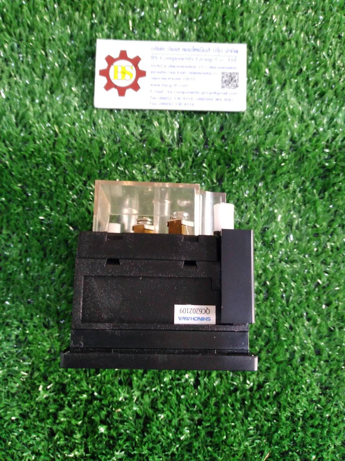 SHINOHAWA : AC Amp meter CA-72 72x72mm. 60/5A (รูเจาะ68x68mm.)