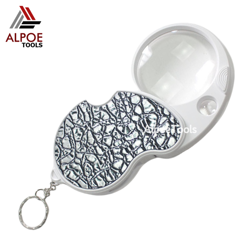 เลนท์ขยายพับได้ มีไฟ แบบพวงกุญแจ รหัส No.6901A-C ทรงรูปมะม่วง