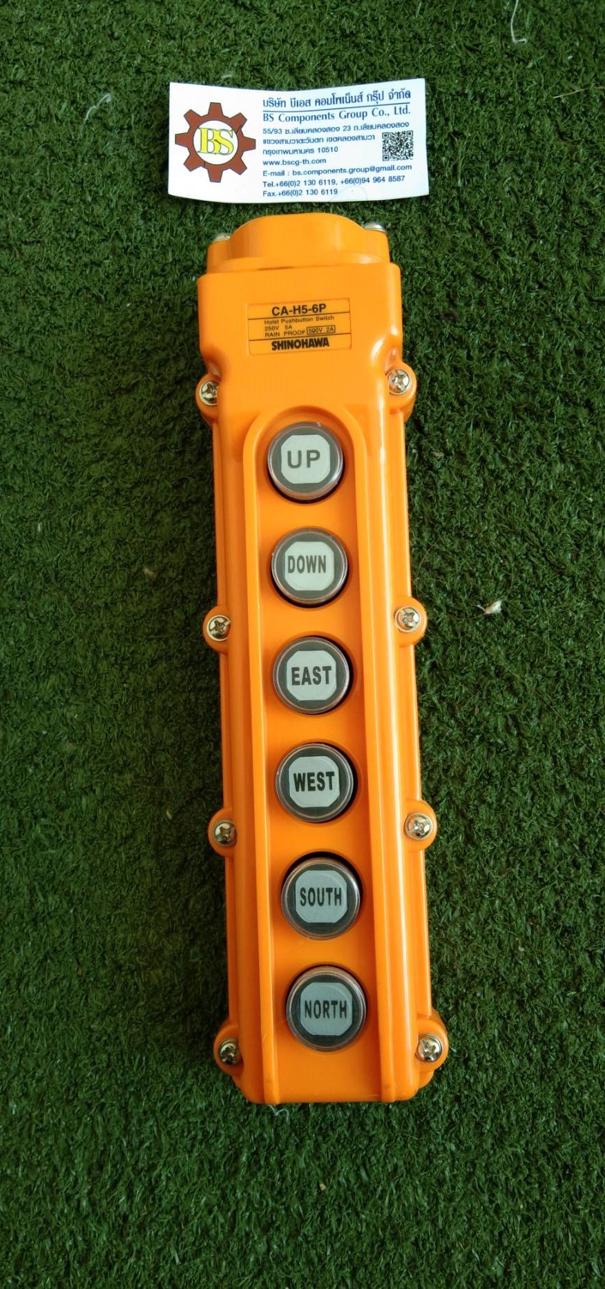 Shinohawa : สวิตช์เครน CA-H5-6P 6ปุ่ม ต่อผ่านแมกเนติก
