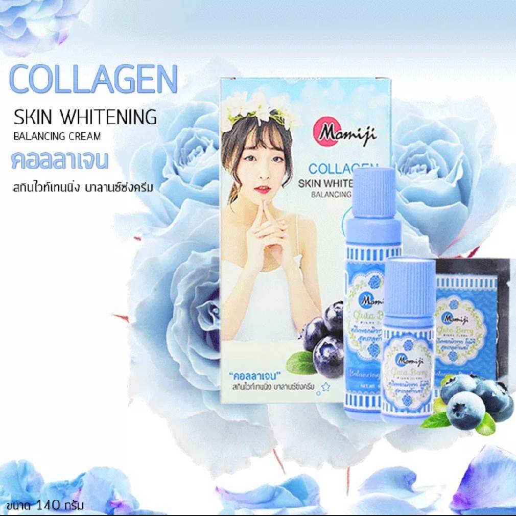 Momiji โมมิจิ Skin Whitening Balancing Cream 140g. สกินไวท์เทนนิ่ง บาลานซ์ซิ่ง ครีม ฟอกสีขน (มี4สูตร)