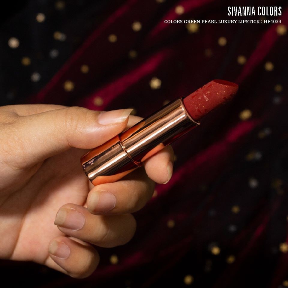 Sivanna Colors Green Pearl Luxury Lipstick HF4033 ซีเวียน่า ลิปกรีนไข่มุก
