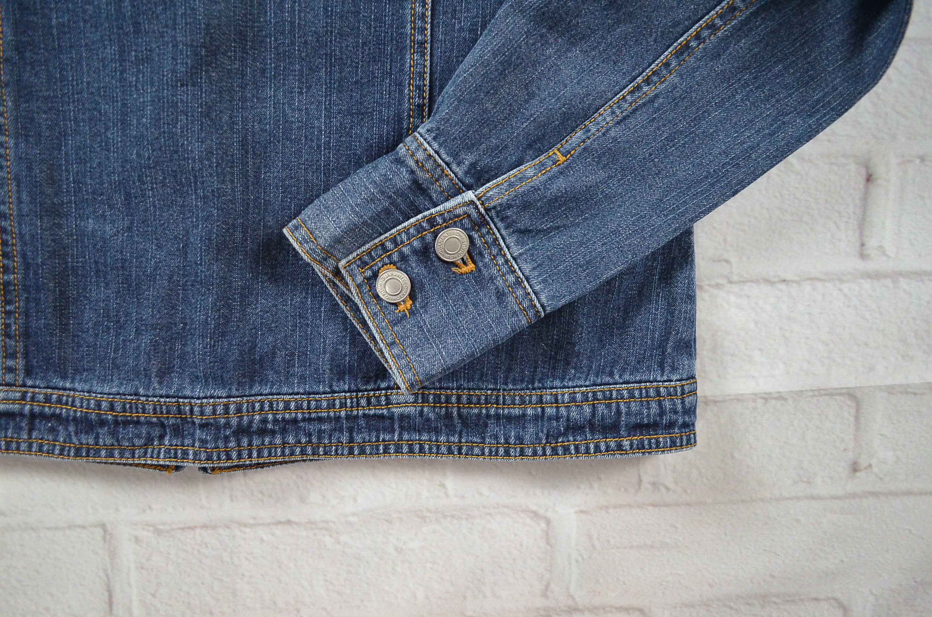 B.L.T.C อกจริง39' (L) เสื้อแจ็คเก็ตยีนส์ เสื้อยีนส์แขนยาวหญิงชาย ผ้านุ่มใส่สบาย มีซิปหน้าสภาพสวย