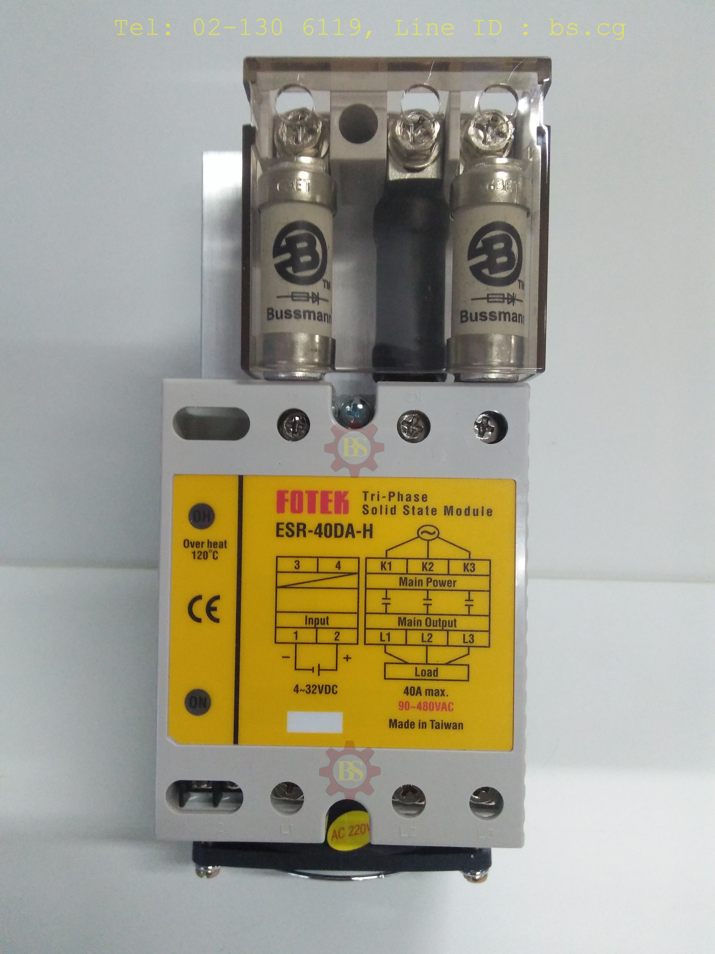 FOTEK : Solid State Module ESR-40DA-H+FAN+FUSE
