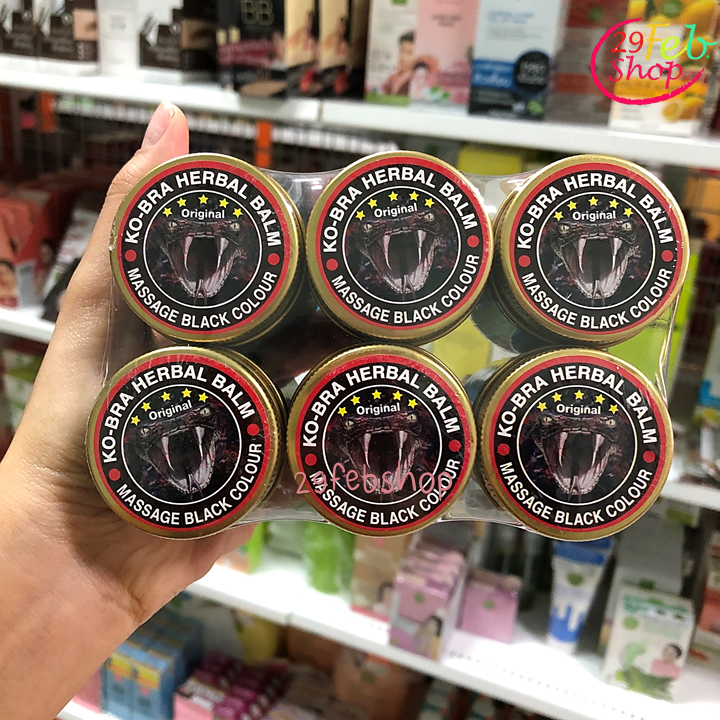 Ko-Bra Herbal Balm Massage Black 50g x 6 ชิ้น