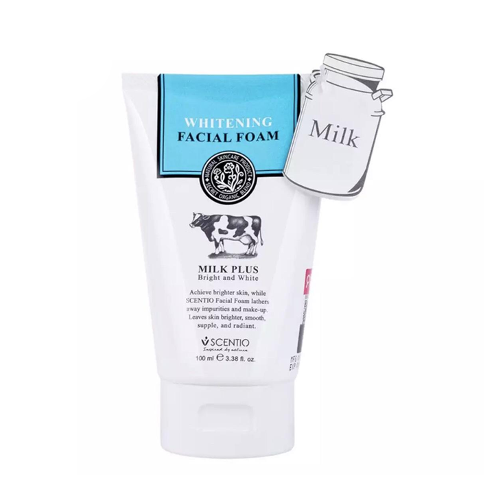 Scentio Milk Plus Facial Foam 100ml โฟมล้างหน้านม