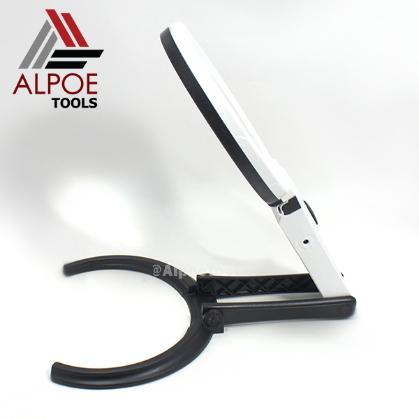 แว่นขยายตั้งโต๊ะ ไฟรอบ หลอด LED 10 พับได้รุ่น MG3B-1B / MG3B-1C