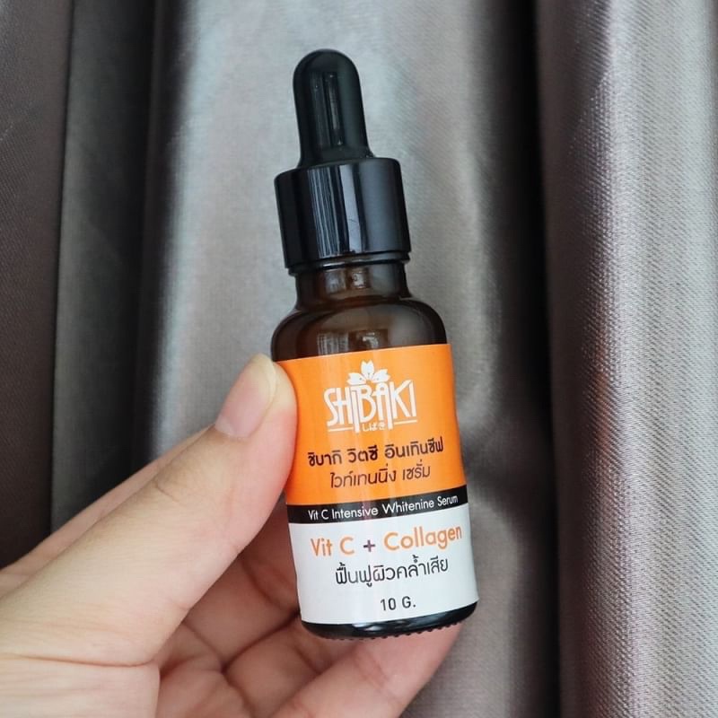 Shibaki Vit c + Collagen Vit c Intensive whitenine Serum 10g วิตซี เซรั่ม