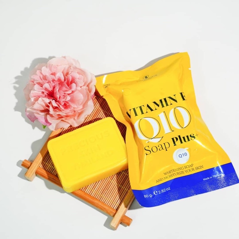 สบู่วิตามินอี 2สูตร Vit E+Q10 / Vit E +Gluta 80g