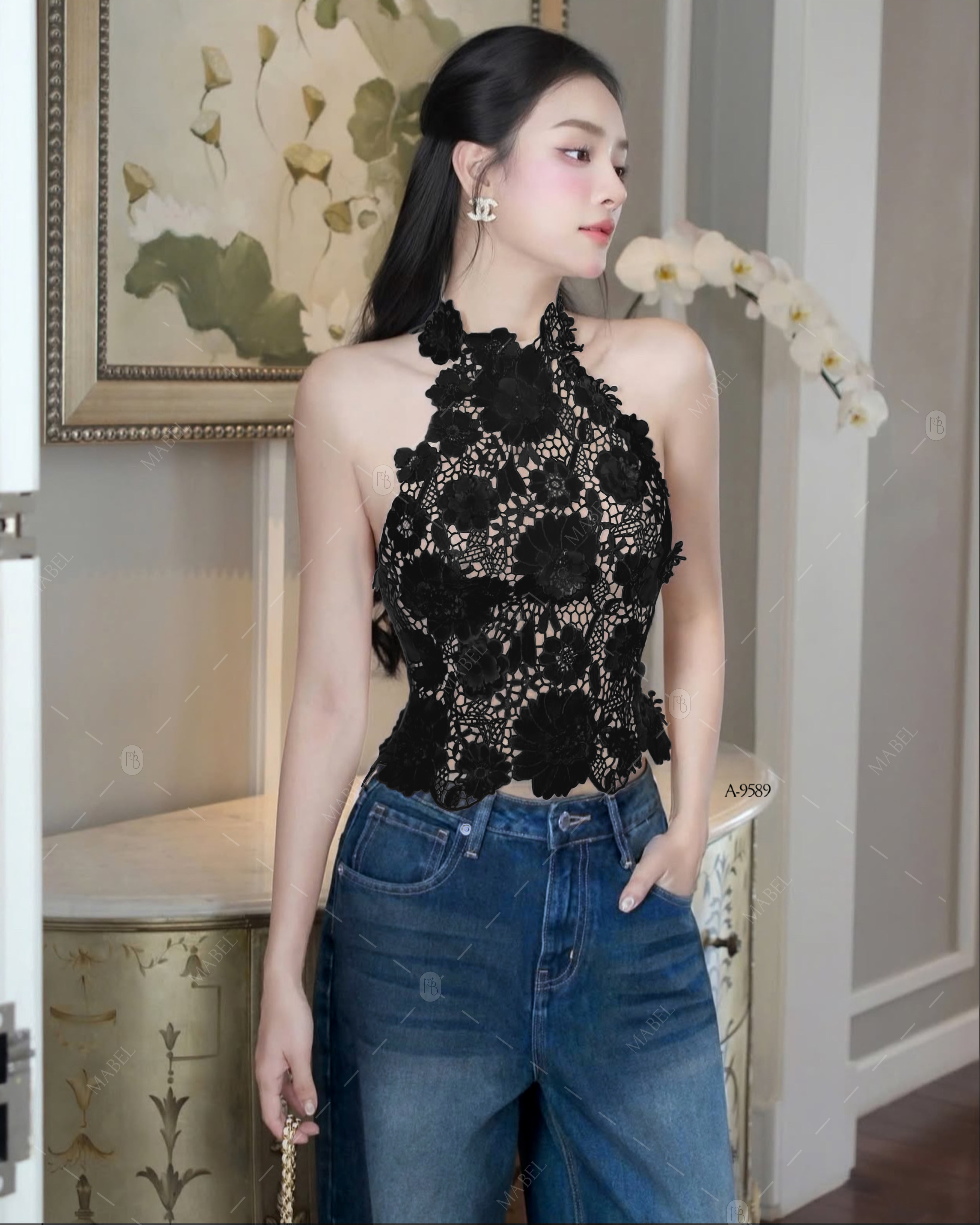 ชุดเซทเสื้อแขนกุดลูกไม้ผ้า3D จึ้งๆ สีดำ ชุดมีฟองน้ำและซับใน งานซิบหลัง เข้าเซทกับกางเกงยีนส์ขายาว ซิบหน้า ชุดแอบเปรี้ยวเล็กๆ จัดเซทนี้ไป รับรองจึ้งมากๆ #NABIBRAND #งานป้ายnabi #เสื้อลูกไม้สีดำ #กางเกงยีนส์ขาบาน #นาบีแบรนด์ #ชุดเซทยีนส์ #กางเกงยีนส์