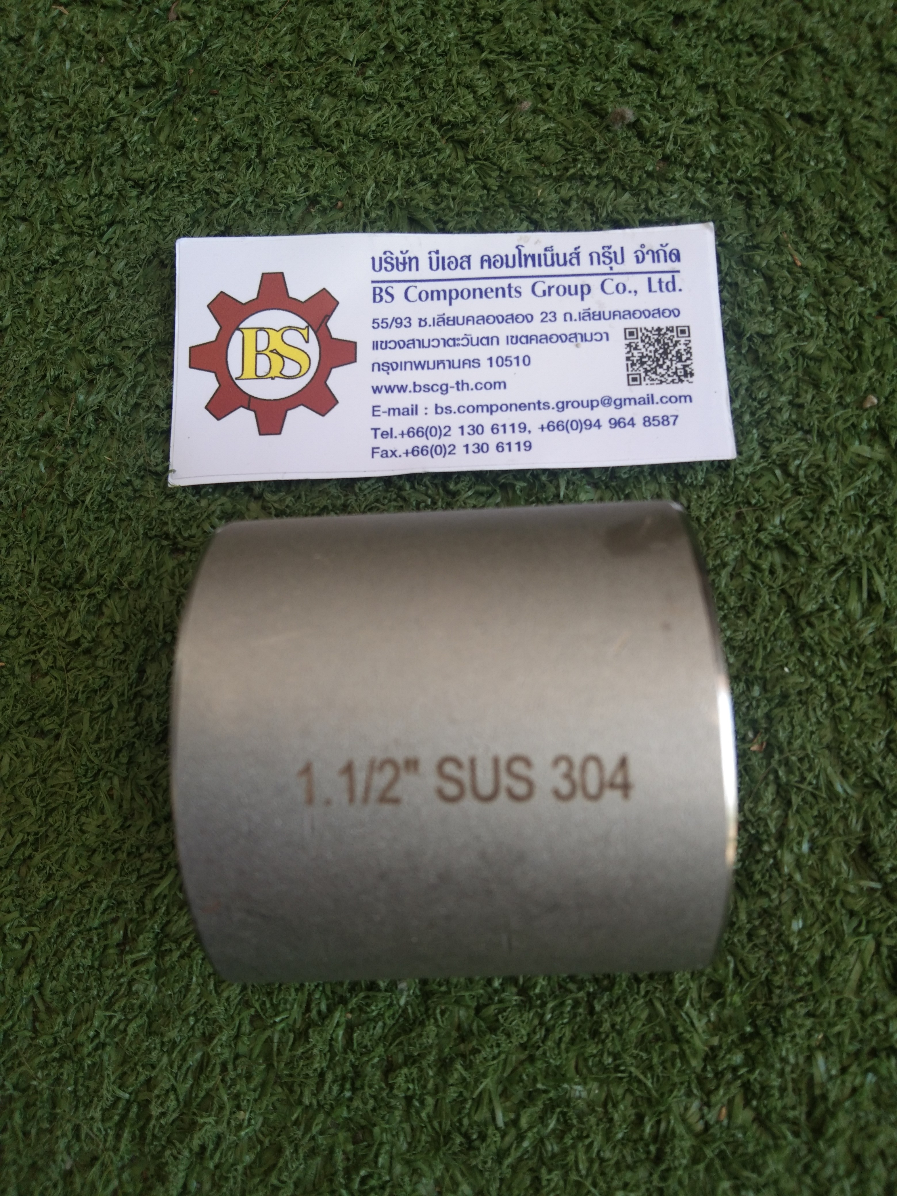 Couping ต่อตรงเกลียวใน SUS304 1.1/2"