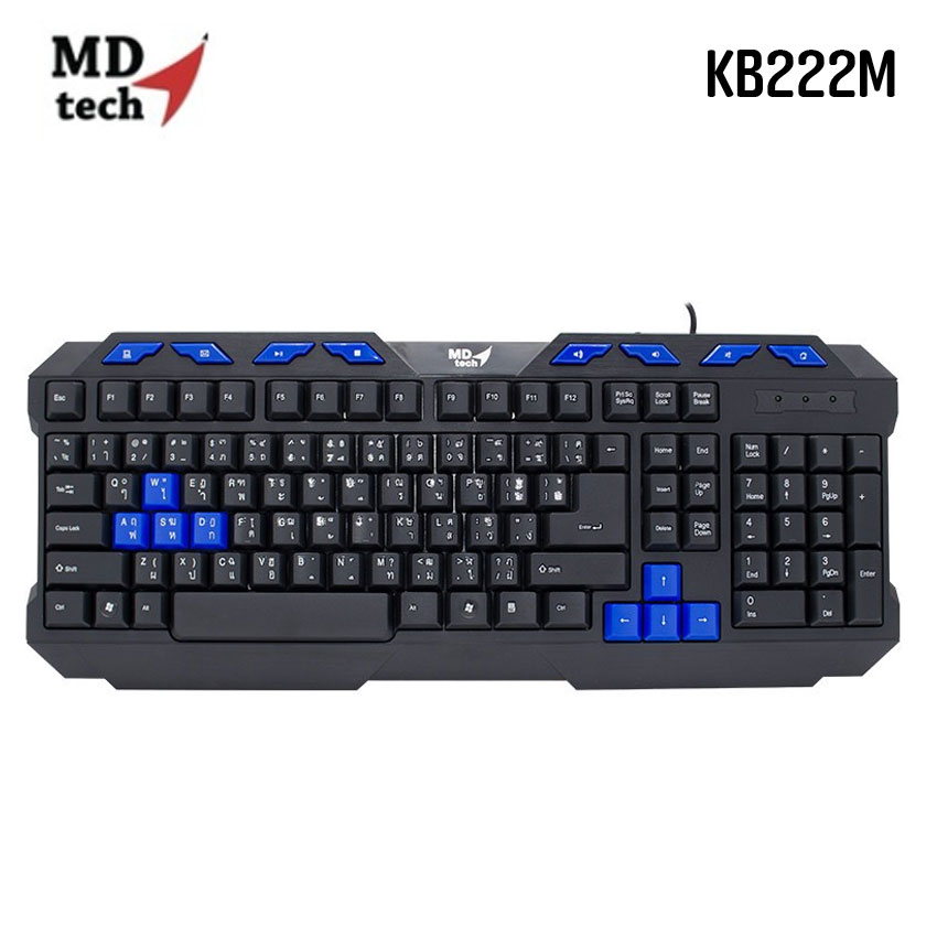 MD-TECH KB-222M MDTECH 111KEY Multimedia Keyboard USB KB-UB-MD-222BU