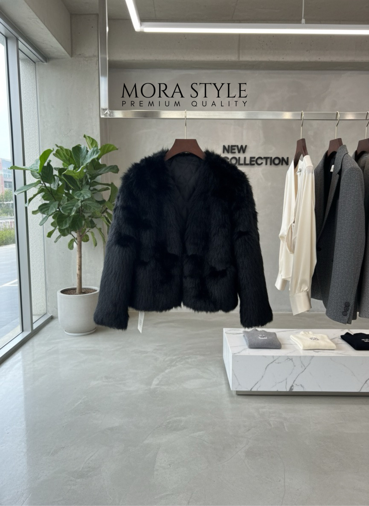 เสื้อคลุมแขนยาวแต่งขนทั้งตัว งานสวยแพง เหมาะกับแฟชั่นหนาวนี้สุดๆ ดีไซน์ออกมาเก๋ งานคือน่ารักมากค่ะ สาวๆต้องมีติดตู้นะคะ