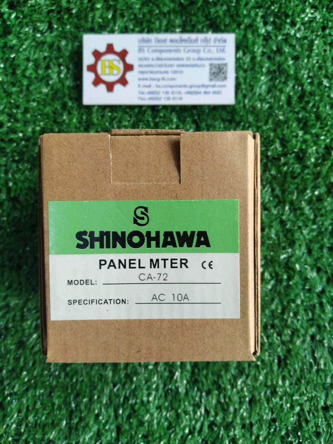 SHINOHAWA : AC Amp meterCA-72 72x72mm.10A (ต่อตรง)